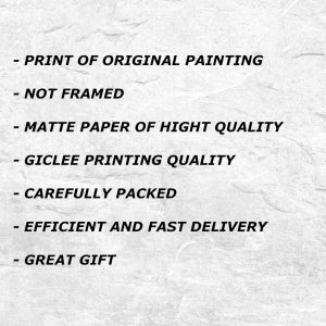 Mother and Child Art Print: Motherhood Painting Poster in Neutral Colours (Unframed)