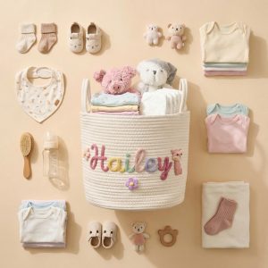 Custom Handmade Basket | Cotton rope weaving | Storage Basket | XS-XL | Option Icons